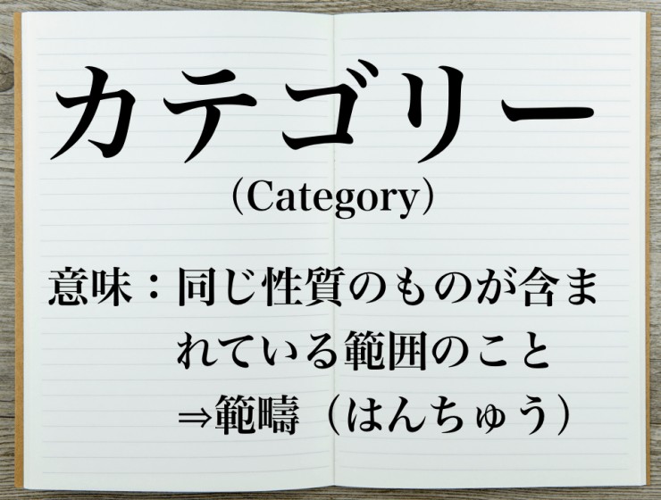 意外と知らない カテゴリー の意味と使い方を解説 Career Picks