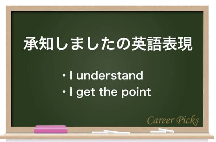 承知しましたの英語表現