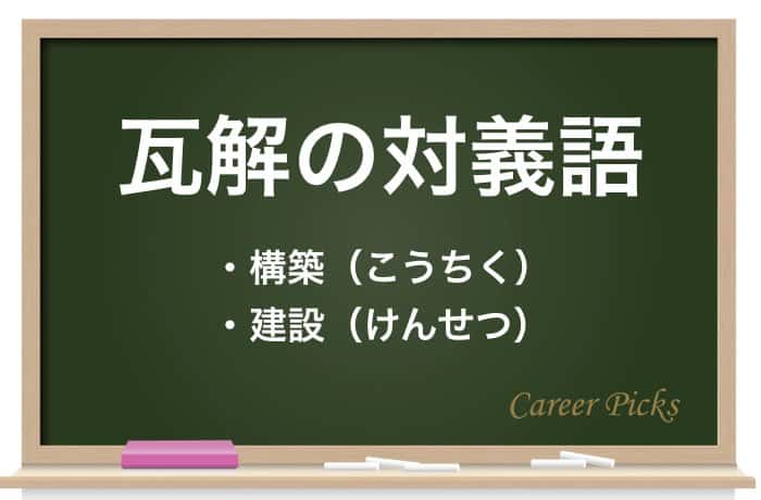 瓦解 の意味 読み方は 例文と一緒に使い方 類語 英語を解説 Career Picks