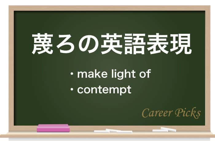 蔑ろ とは 意味や読み方 類語を例文付きで解説 Career Picks