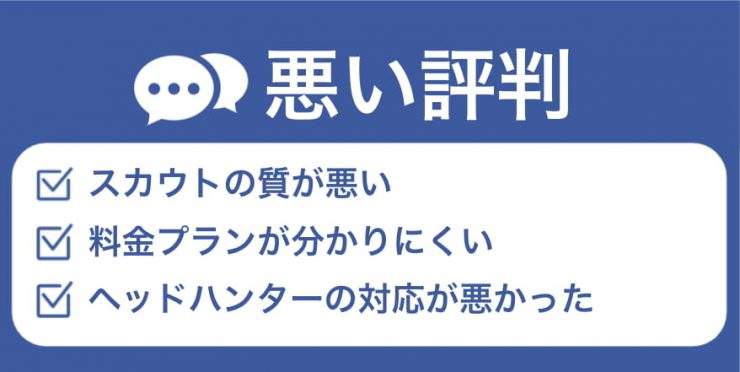 ビズリーチの悪い評判