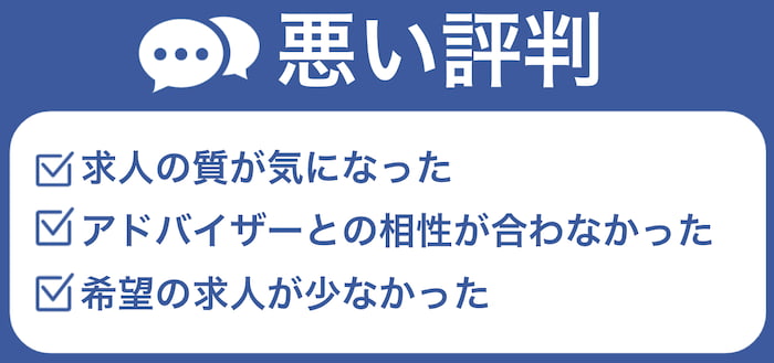 ハタラクティブの悪い評判