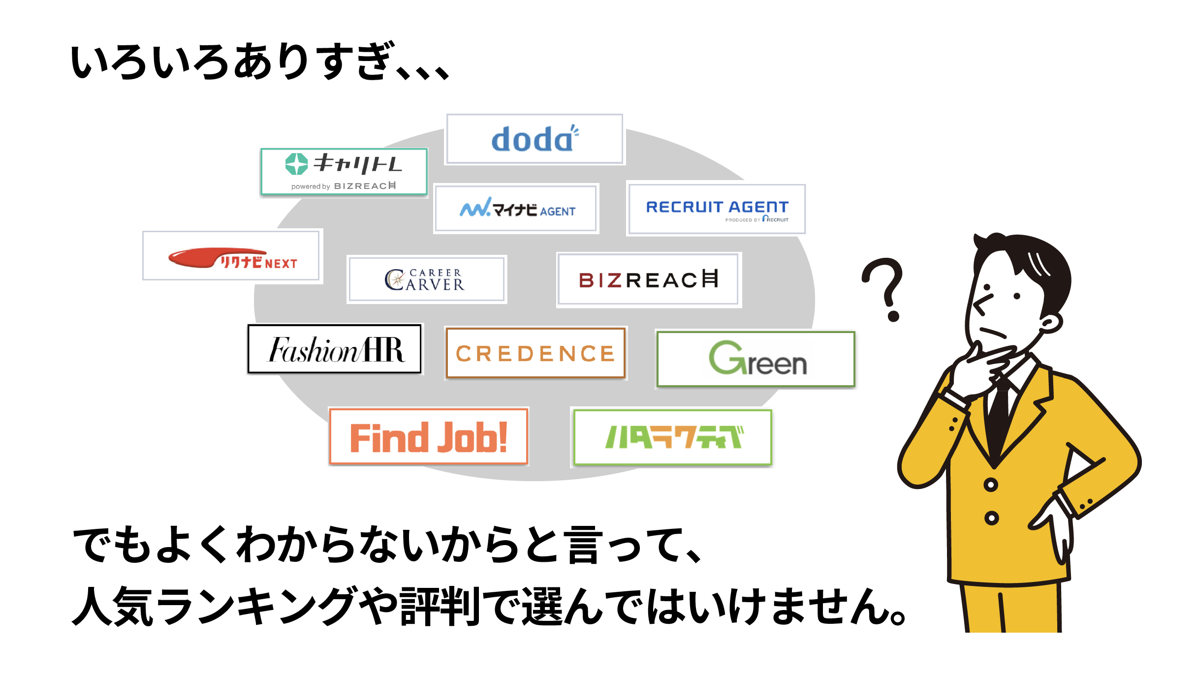 転職サイトっていろいろありすぎですよね
