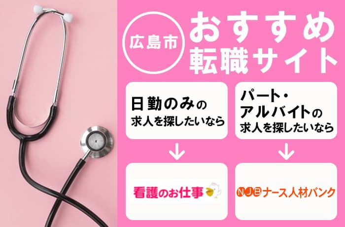 広島市でおすすめの看護師転職サイト